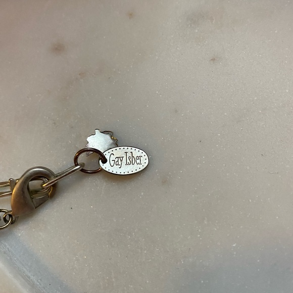 Amethyst, crystal and sterling silver necklace - Picture 3 of 5